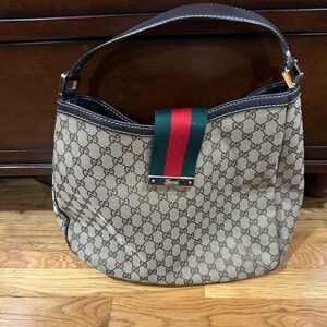 Gucci gg hobo canvas bag